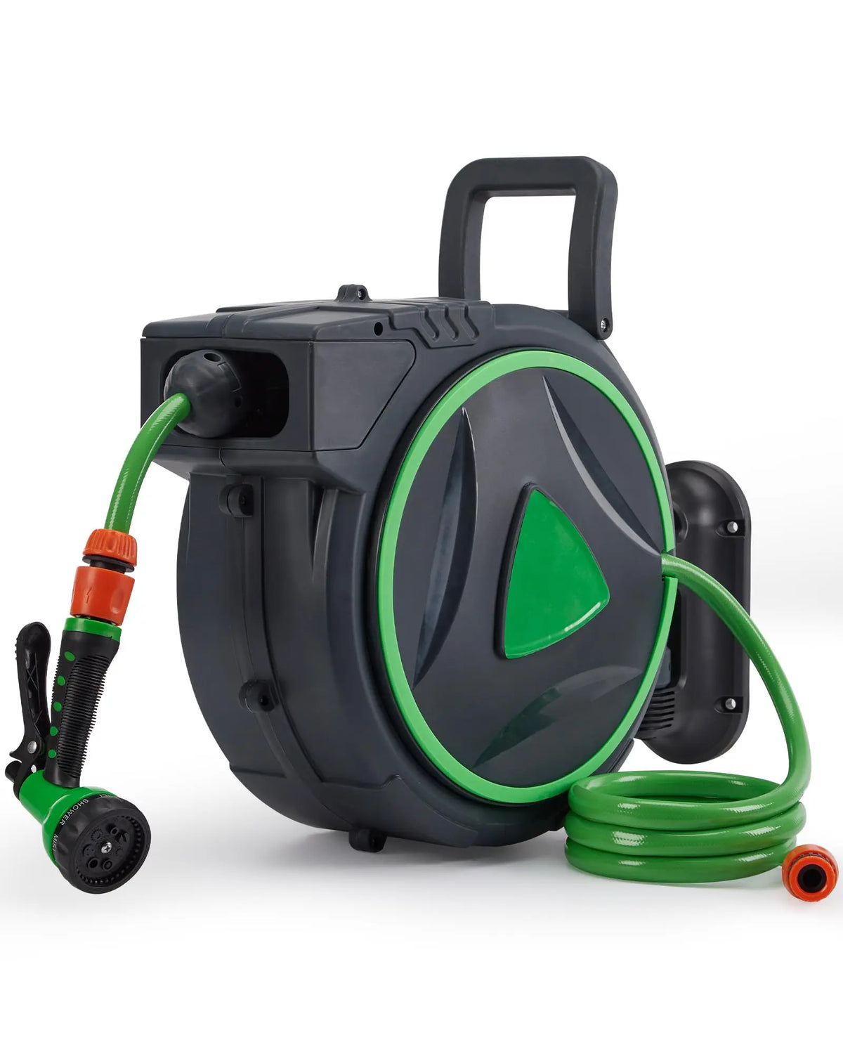 HiMISS Retractable Garden Hose Reel With Auto Rewind