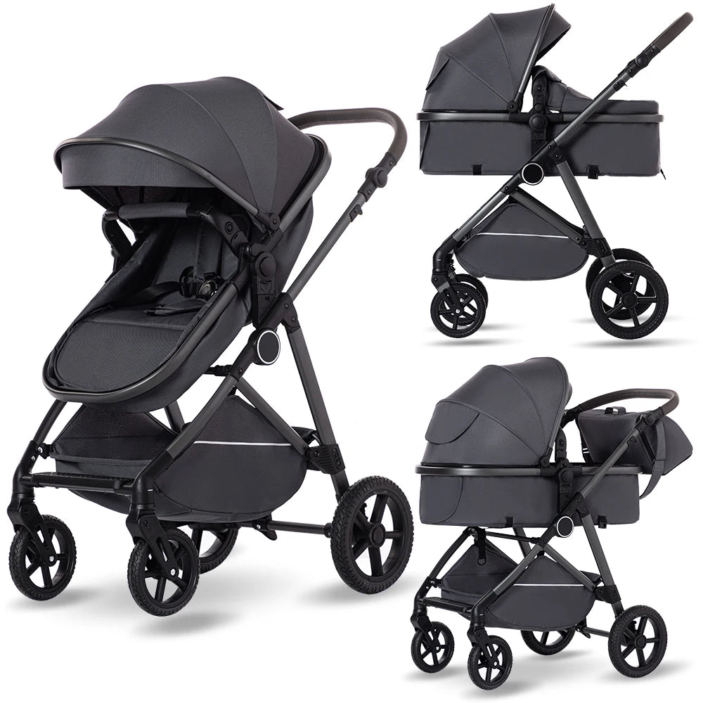 B.Childhood 2 In 1 Foldable Baby Stroller Adjustable Canopy