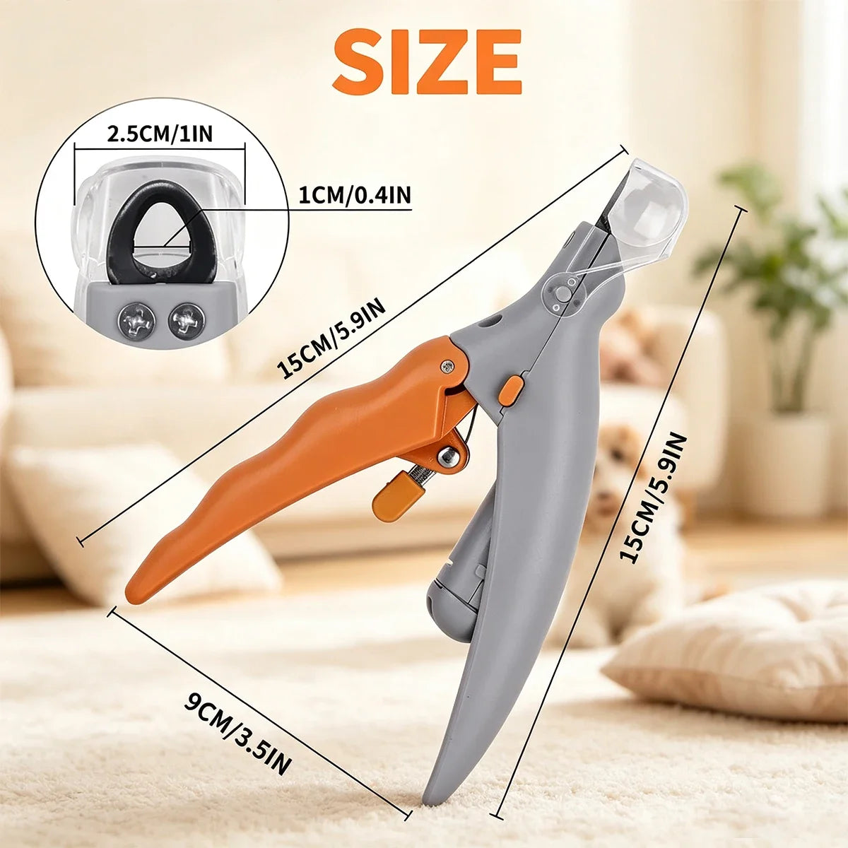 LED Pet Nail Clipper With Magnification For Dogs And Cats
