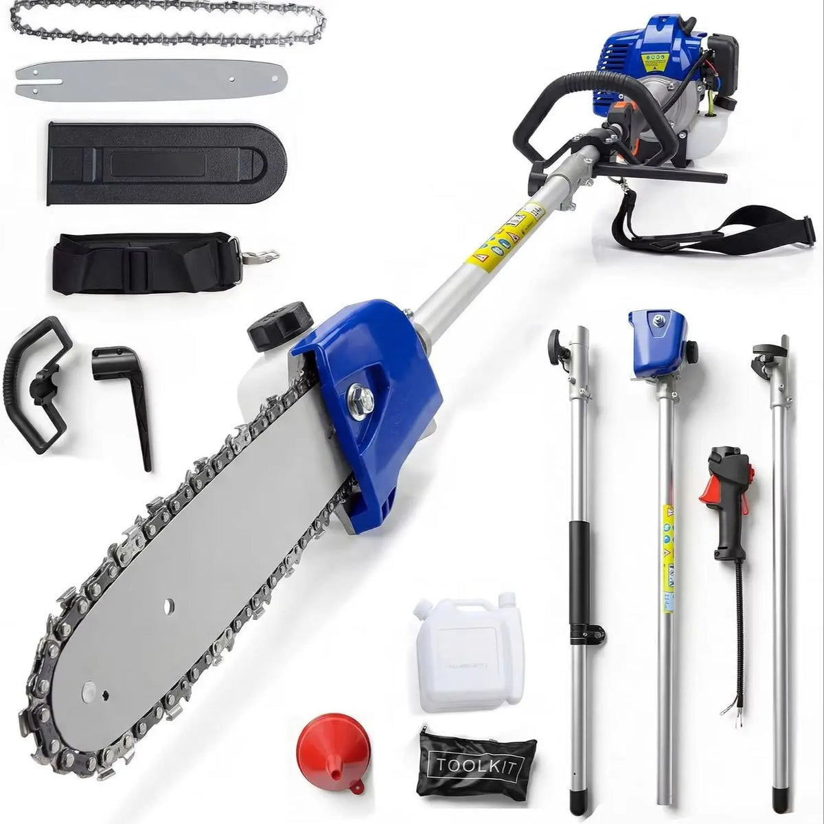 Heavy Duty Gas Powered 52CC Pole Chain Saw Trimmer