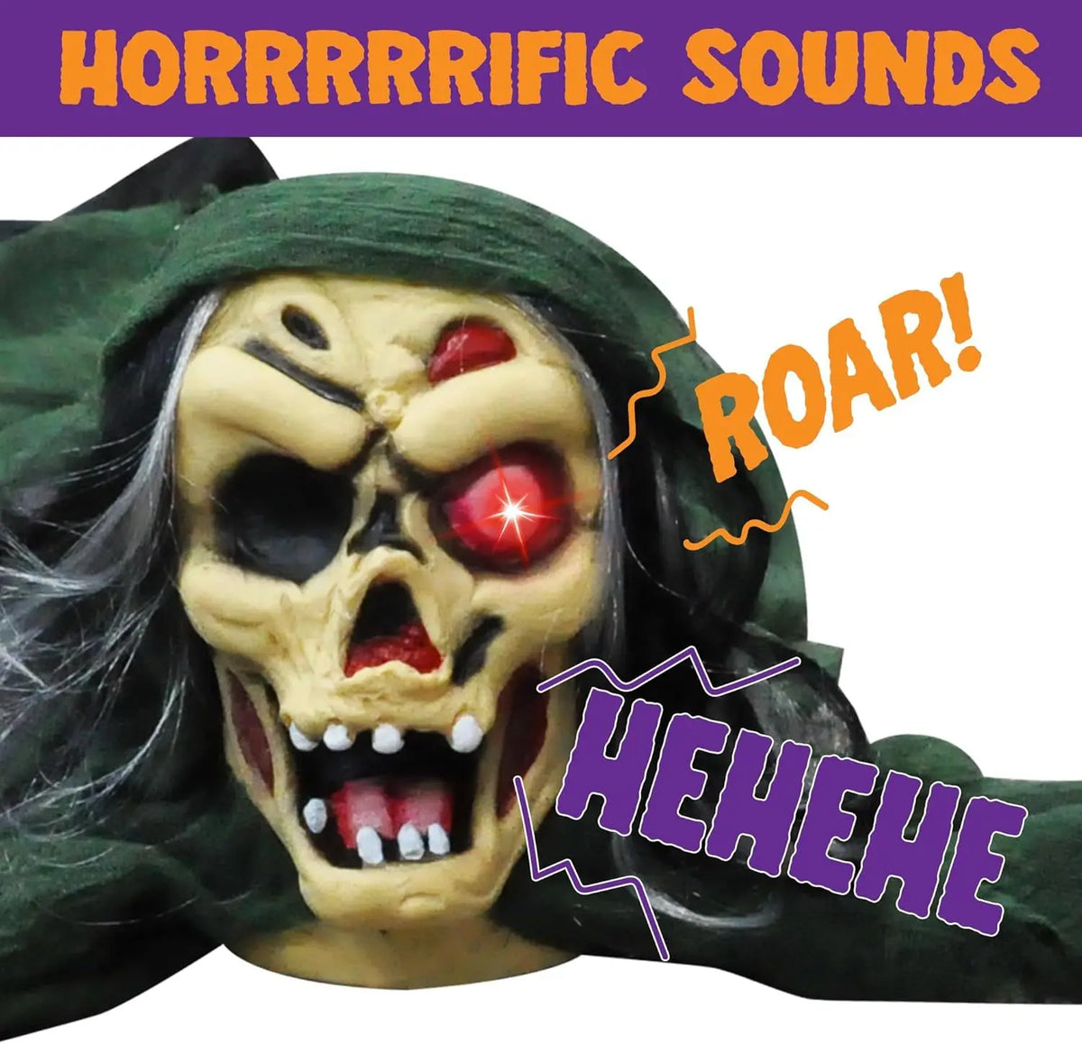 Halloween Zombie Groundbreaker Outdoor Graveyard Decor With Glowing Eyes