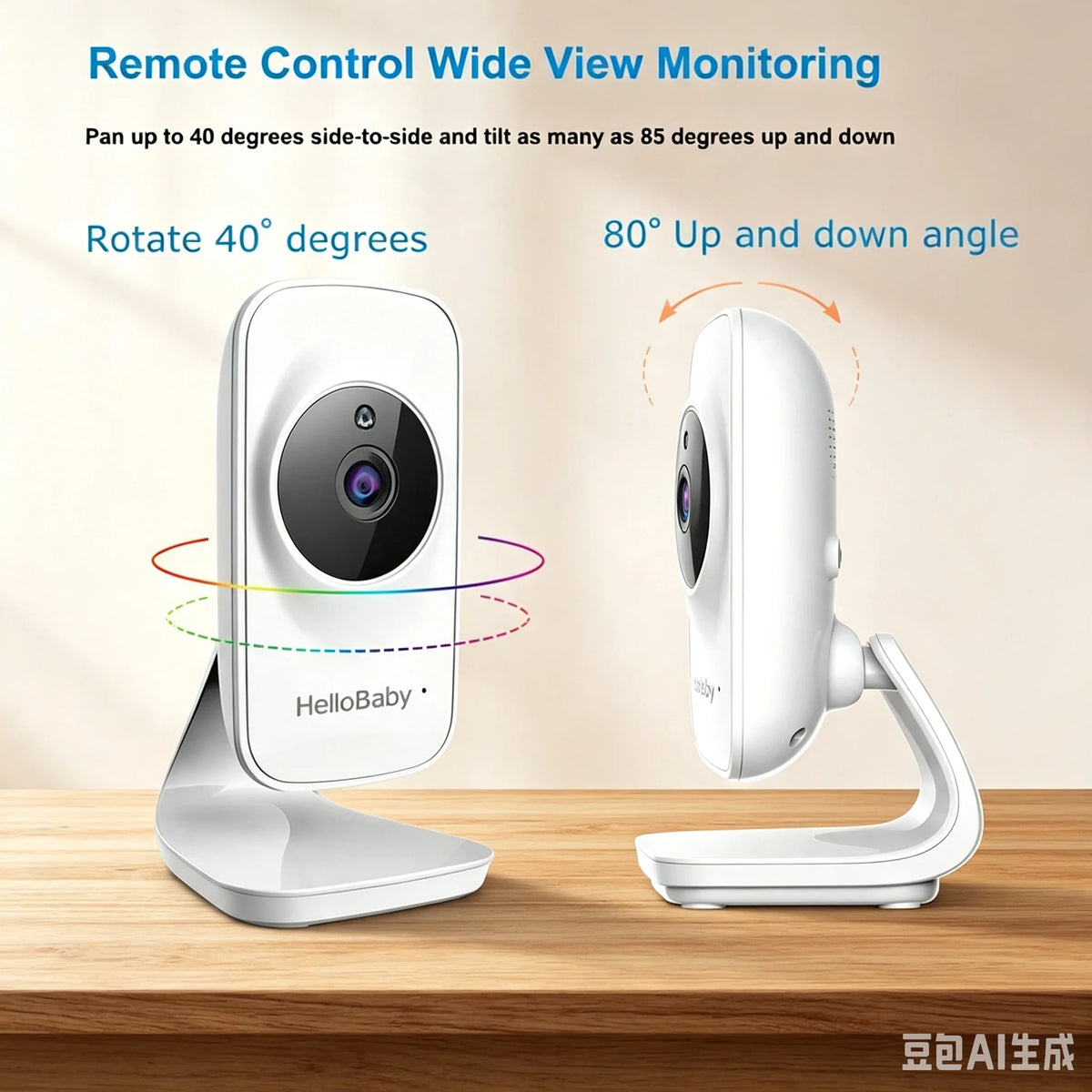 HelloBaby Baby Monitor With Two Way Talk And Night Vision