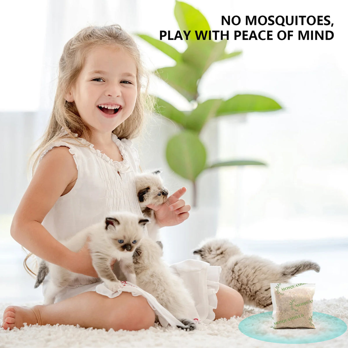 Natural Peppermint Mosquito Repellent Pouch For Indoor Outdoor Use