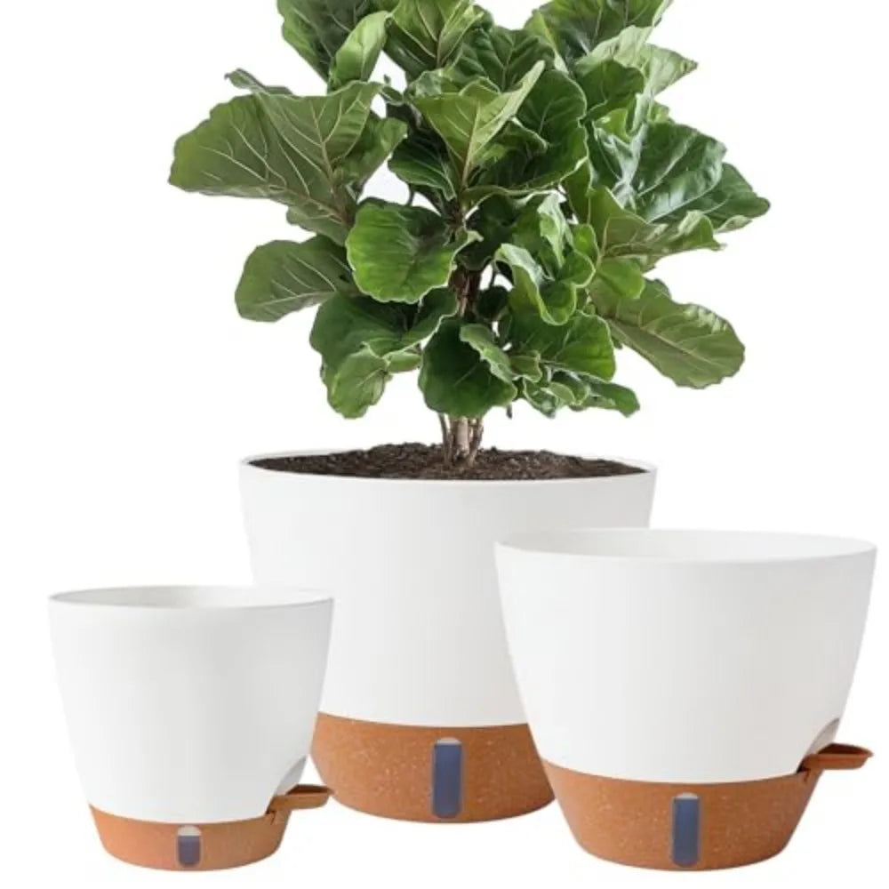 8/10/12 Inch Self Watering Pots for Indoor/Outdoor Plants