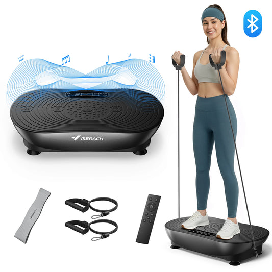MERACH V33 Pro Vibration Plate Exercise Machine With Resistance Bands