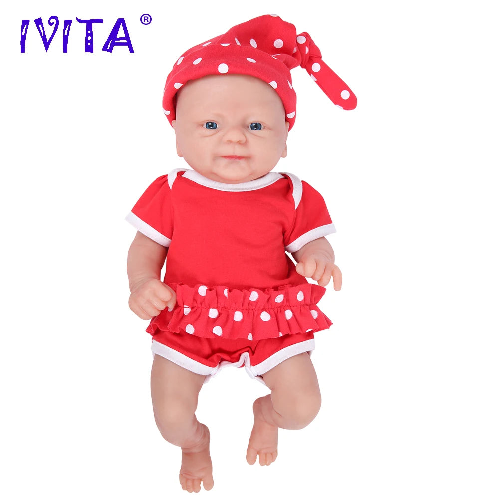IVITA Full Body Silicone Reborn Doll Lifelike Baby Toy