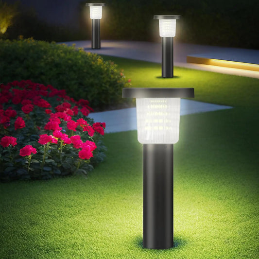 Intelamp Solar Pathway Lights 2 Pack Outdoor Landscape