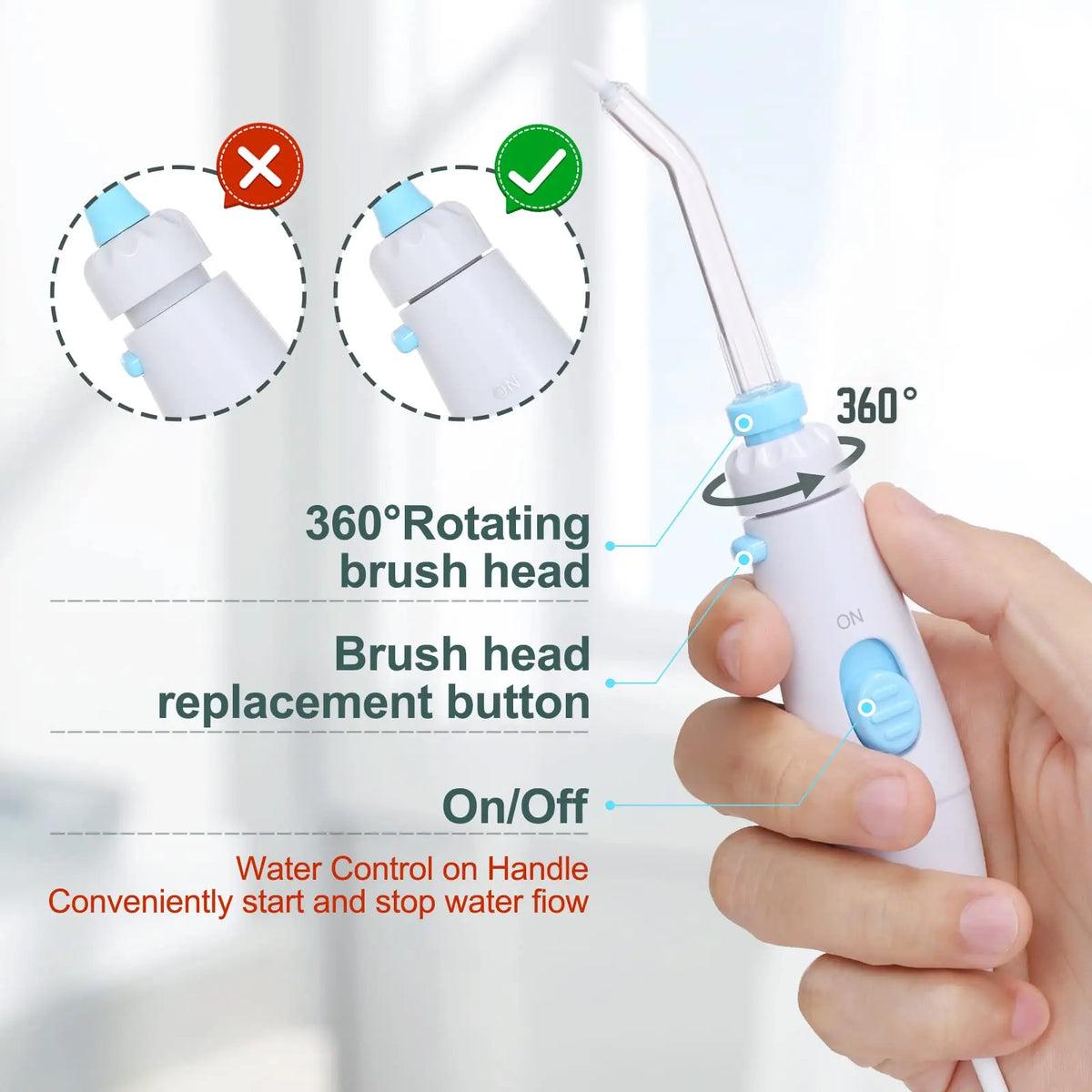 Water Flosser for Teeth and Braces Cleaning, Oral Irrigator