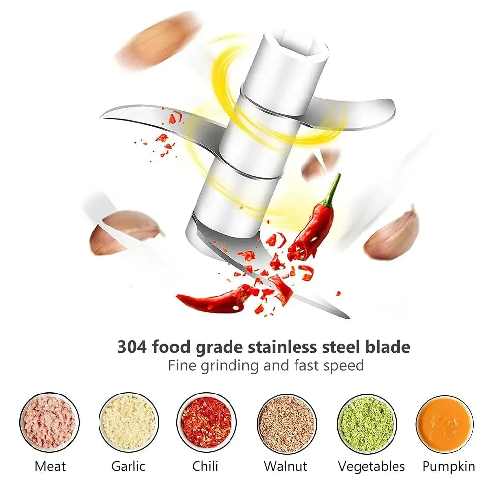 Mini Wireless Chopper w/USB Charging For Kitchen Use