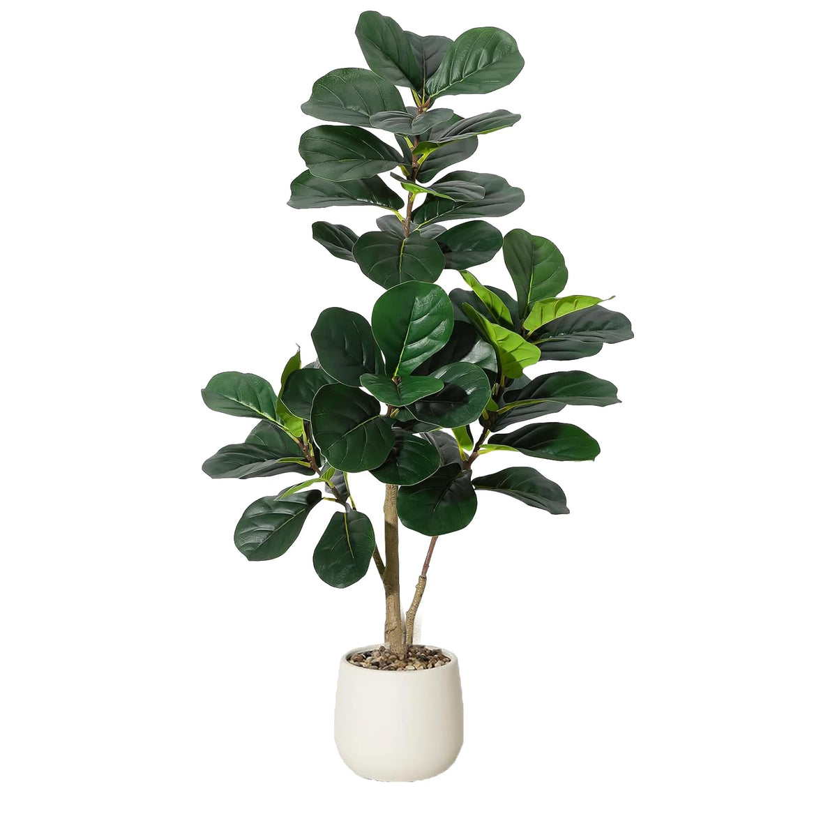 HiMISS Realistic Artificial Fiddle Leaf Fig Tree With Planter