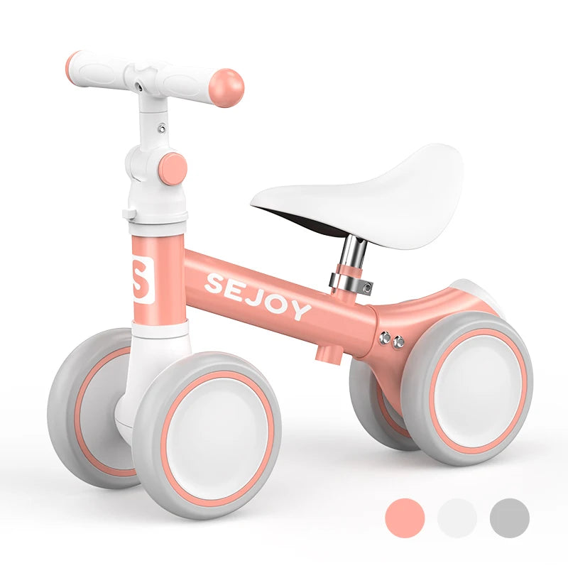 Sejoy Four Wheel Toddler Balance Bike And Ride Toy