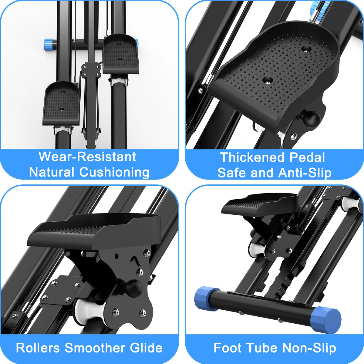 Vertical Climber Machine Adjustable Resistance Full Body Home Workout