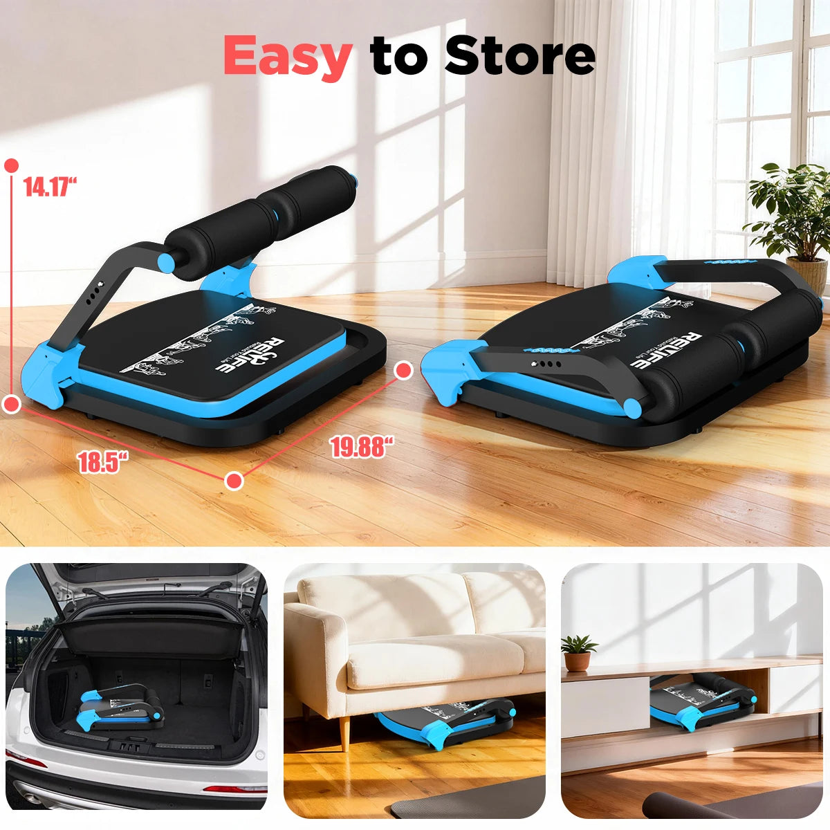 Adjustable Core Training Machine With Automatic Rebound For Home Gyms
