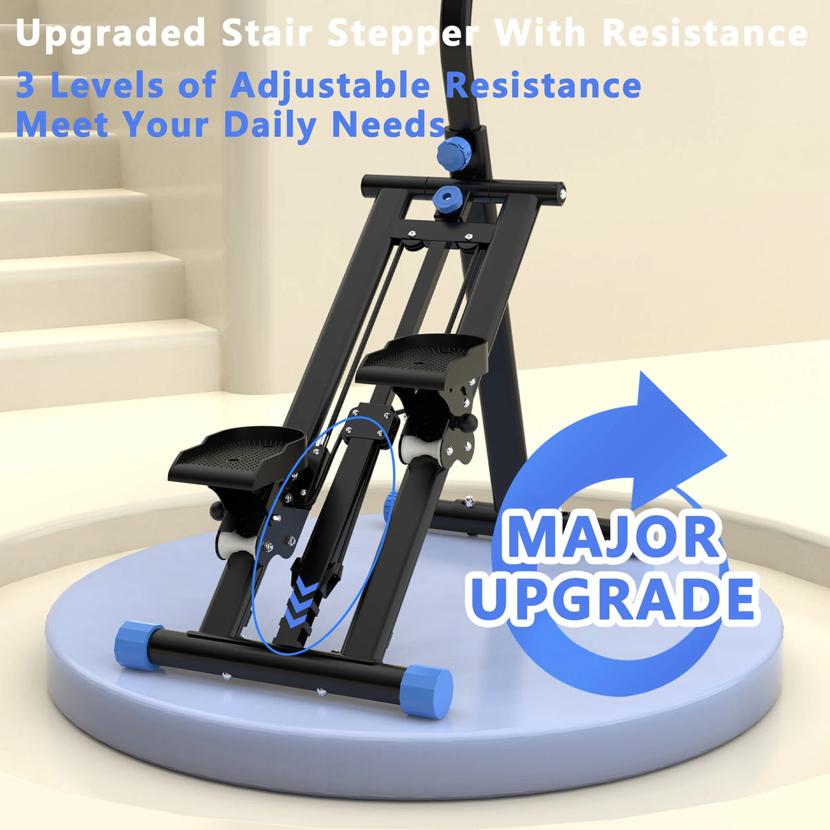 Vertical Climber Machine Adjustable Resistance Full Body Home Workout