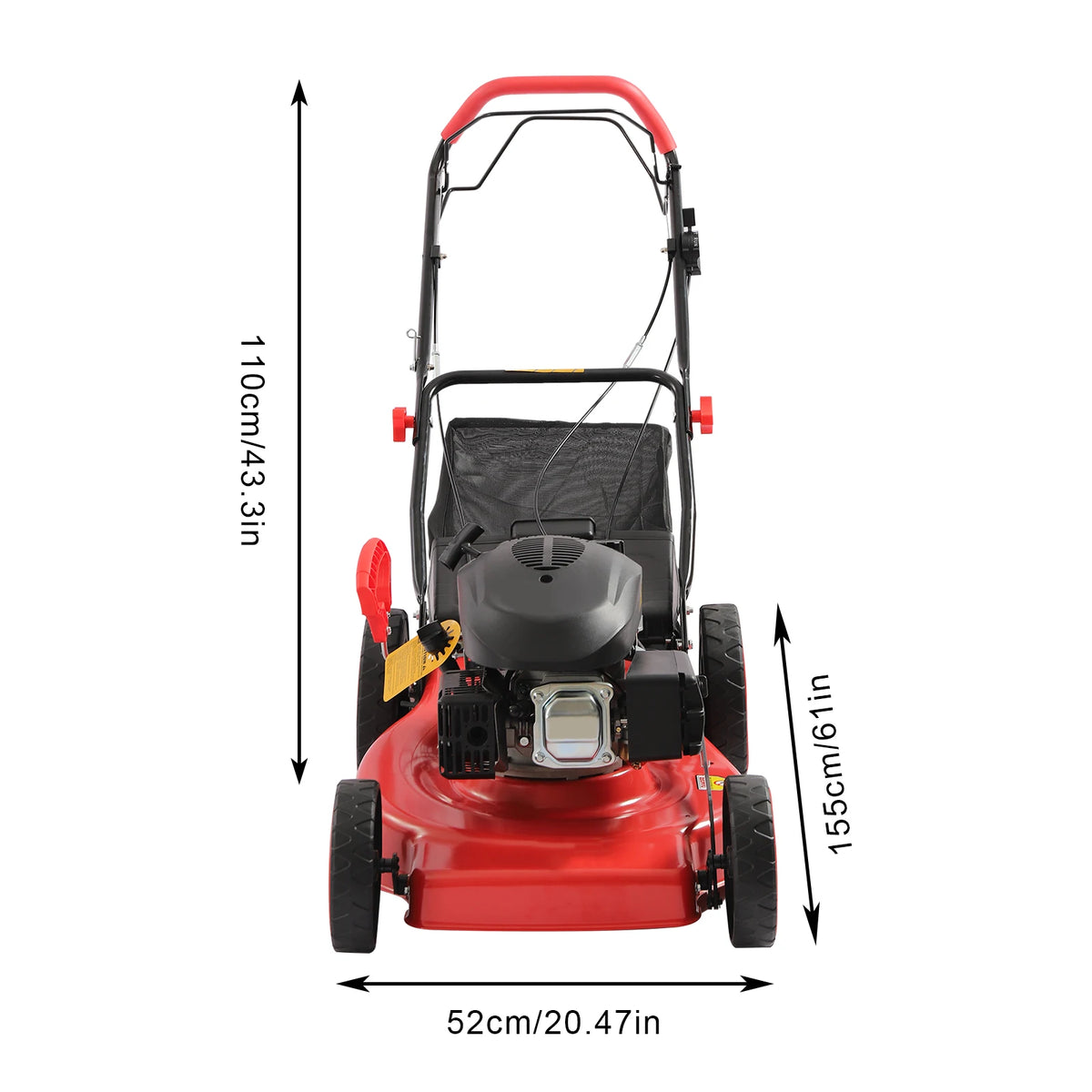 Self Propelled 4 Stroke Gas Lawn Mower With Collection Bag
