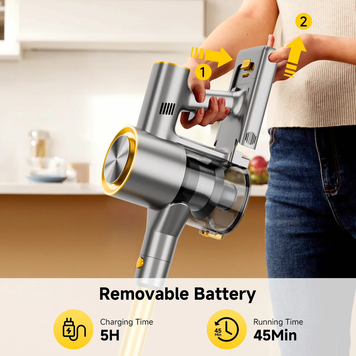 Honki Powerful Cordless Vacuum Cleaner With Led Display