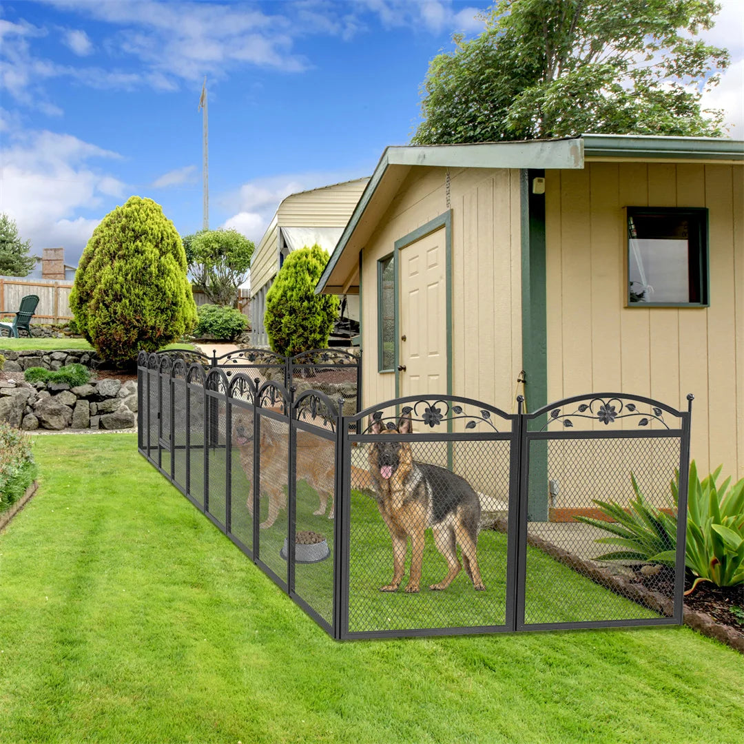 BINGOPAW Heavy Duty Metal Dog Playpen For Indoor Training