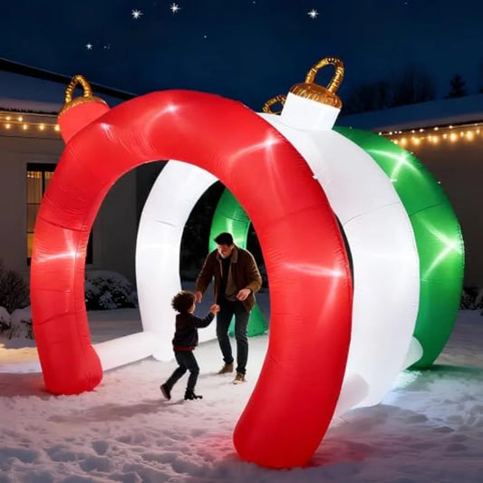 SHXI Christmas Inflatable Ornament Tunnel Arch Outdoor Yard Decoration
