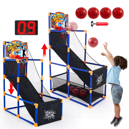 Joyfy Led Scoring Basketball Arcade Game With Adjustable Hoop