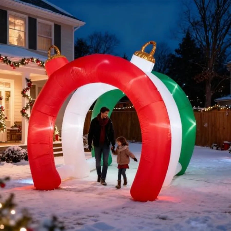 SHXI Christmas Inflatable Ornament Tunnel Arch Outdoor Yard Decoration