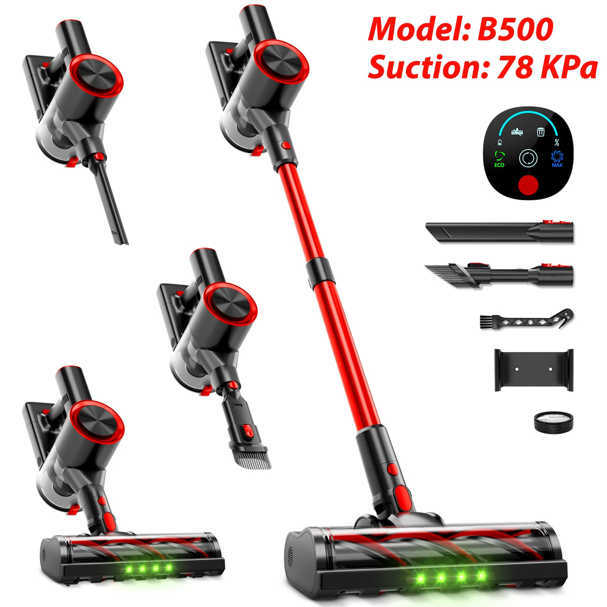Honki Powerful Cordless Vacuum Cleaner With Led Display