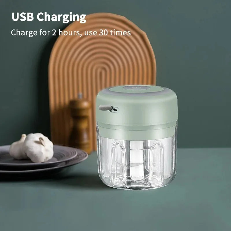 Mini Wireless Chopper w/USB Charging For Kitchen Use