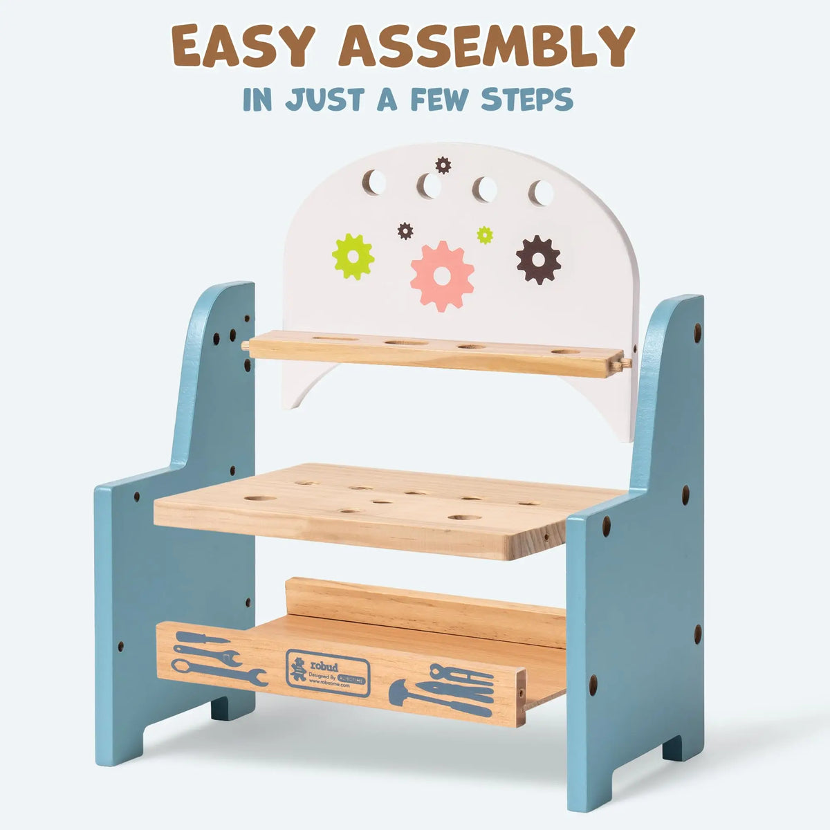 Robud Mini Wooden Tool Workbench Role Play Montessori Toy