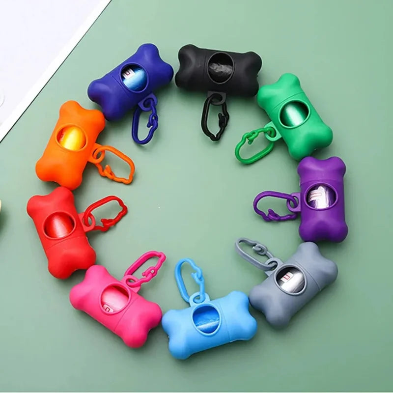 Bone Shaped Dog Waste Bag Dispenser With Waist Strap