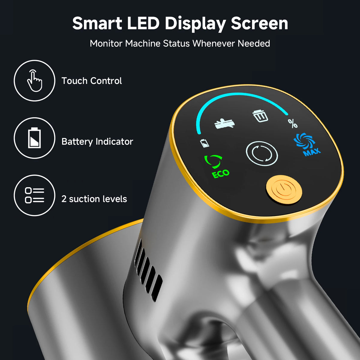 Honki Powerful Cordless Vacuum Cleaner With Led Display