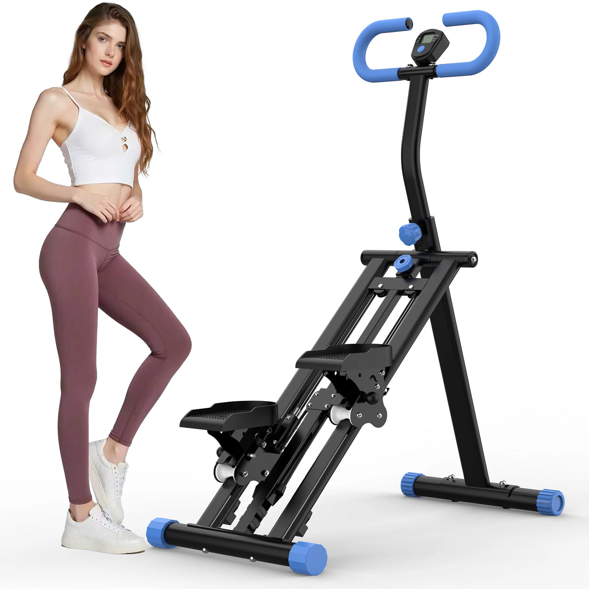 Vertical Climber Machine Adjustable Resistance Full Body Home Workout