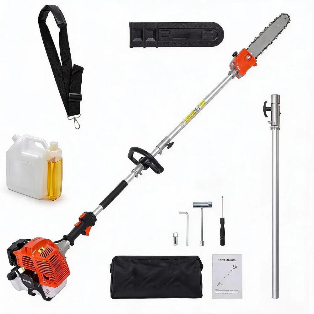 Heavy Duty Gas Powered 52CC Pole Chain Saw Trimmer