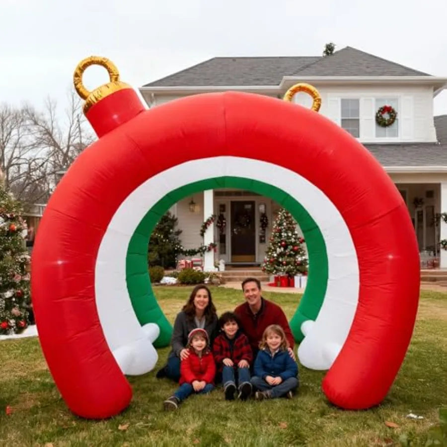 SHXI Christmas Inflatable Ornament Tunnel Arch Outdoor Yard Decoration