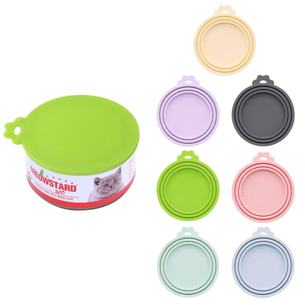 Reusable Silicone Pet Can Lid Fresh Food Storage Cover