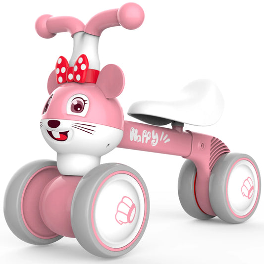 LLParty Baby Balance Bike Mouse Ride On Toy for Kids