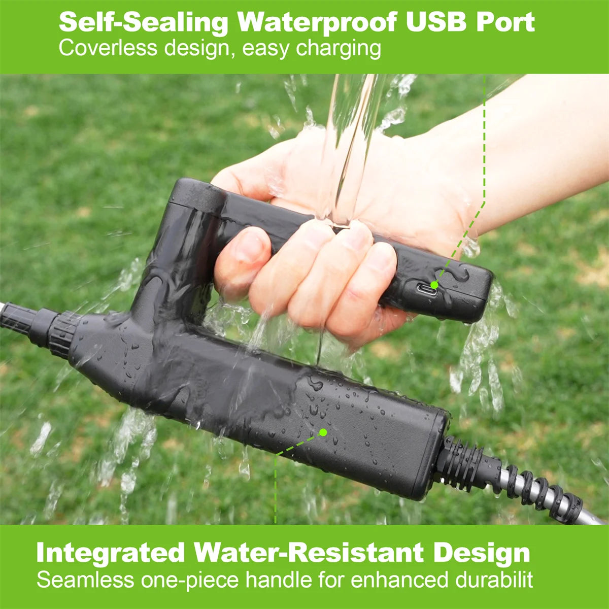 Rechargeable Battery Powered Lawn And Garden Sprayer With Wand