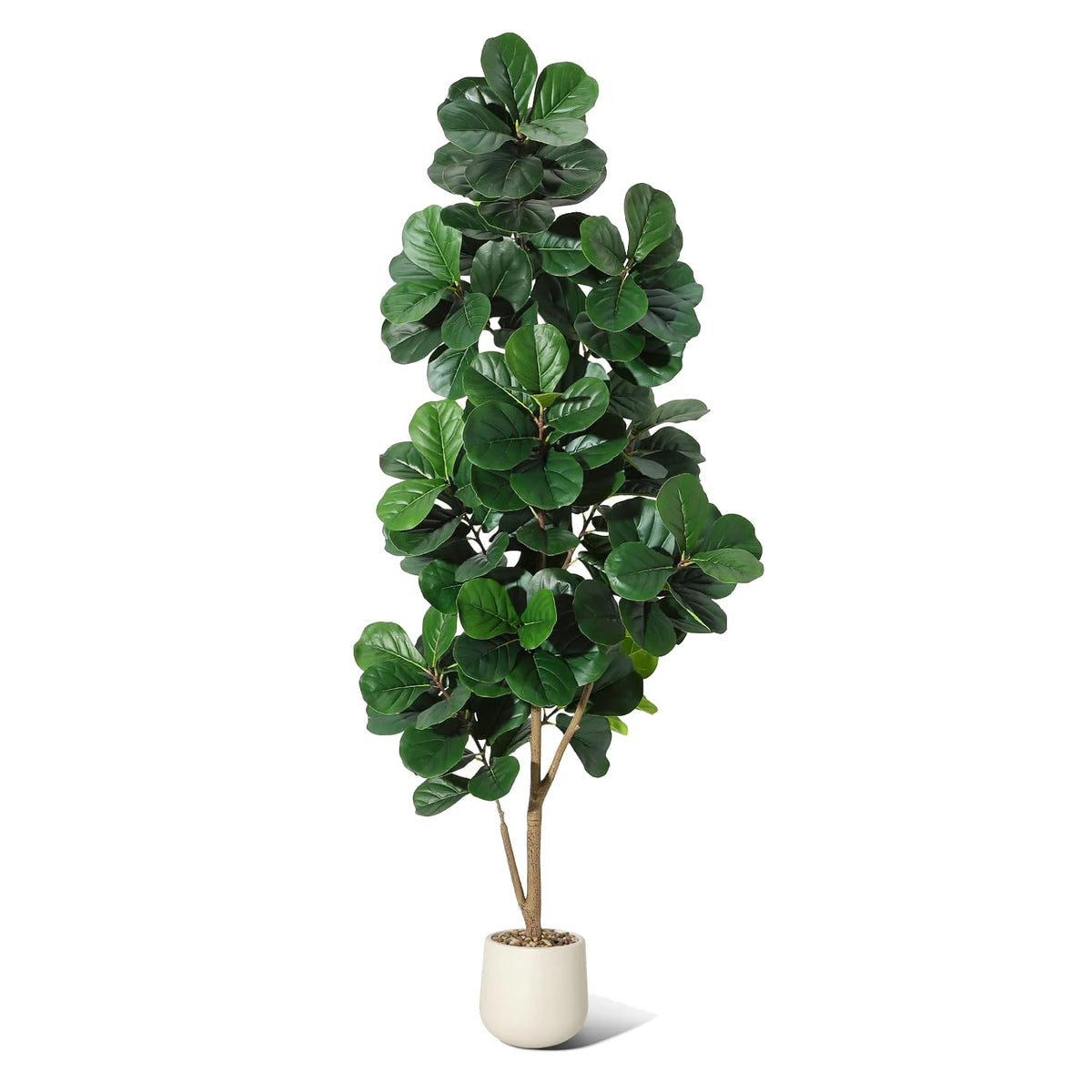 HiMISS Realistic Artificial Fiddle Leaf Fig Tree With Planter