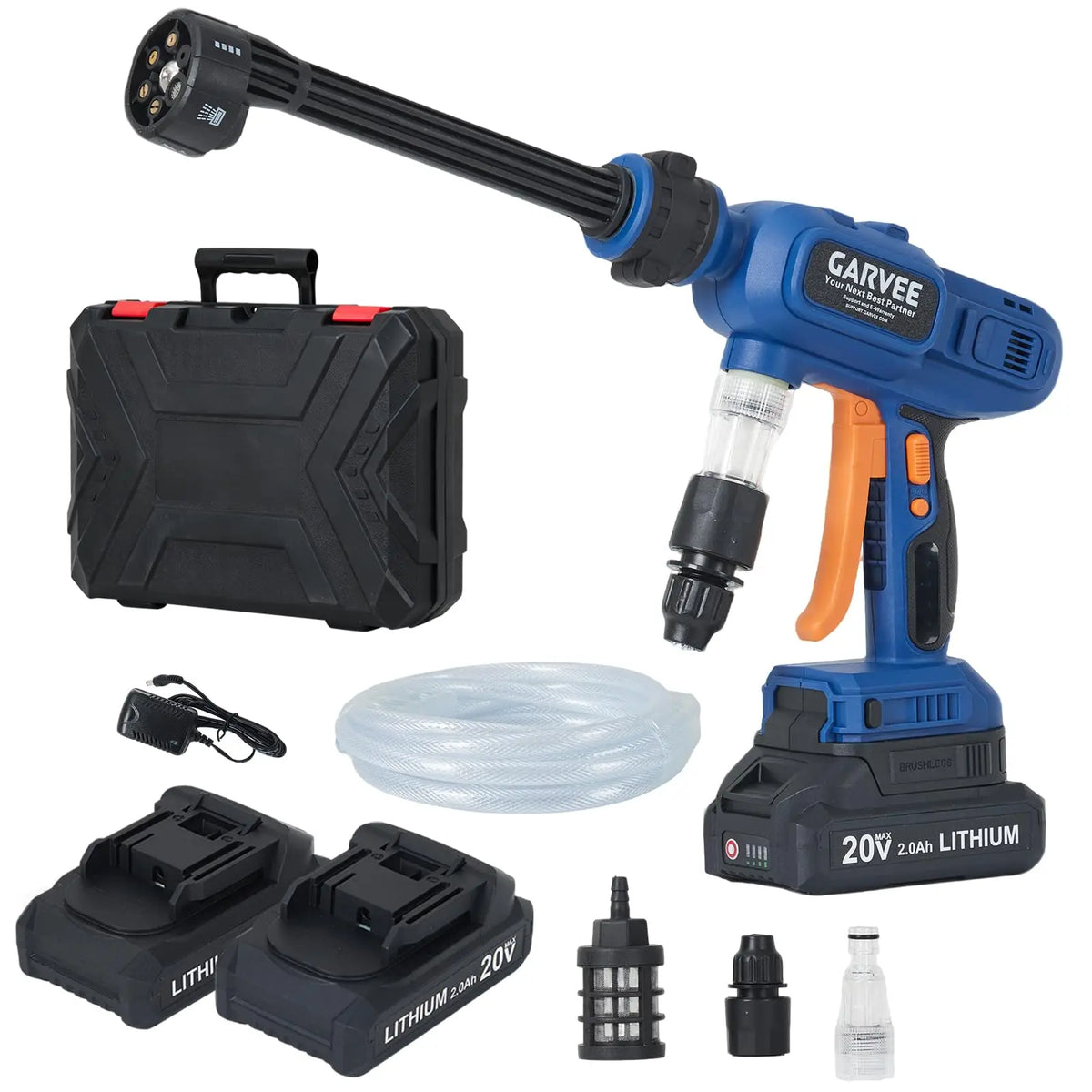 HiMISS 1100 PSI Cordless Pressure Washer 21V Portable Power Cleaner