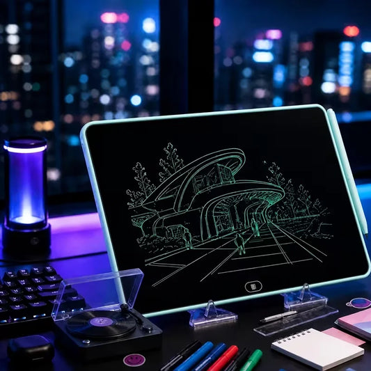 4Pcs 17inch Lcd Writing Tablet (High-End Gift Box/Drawing Board/Pen/Stand) for Taking Notes, Meeting Notes, Educational Learning Toys, Ideal Gift for Boys and Girls
