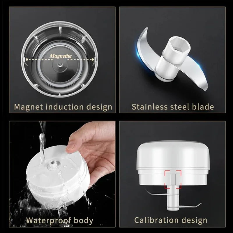 Mini Wireless Chopper w/USB Charging For Kitchen Use