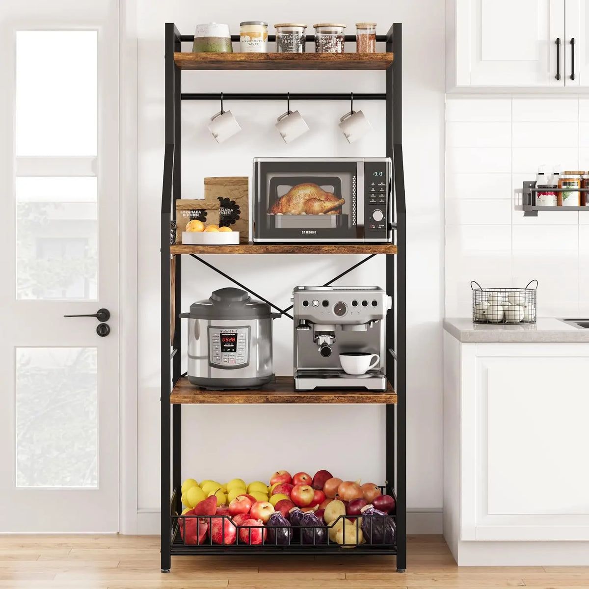 Garvee Four Tier Floor Standing Kitchen Cookware Storage Rack