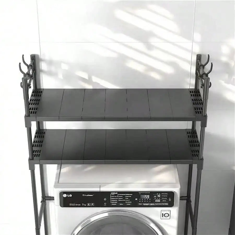 Metal Bathroom Storage Rack Floor Mounted Over Toilet Washing Machine Multifunctional Organizer Home Decor