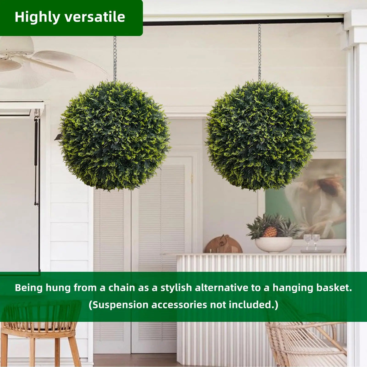 Studyset Artificial Topiary Balls Elegant Home Garden Decor