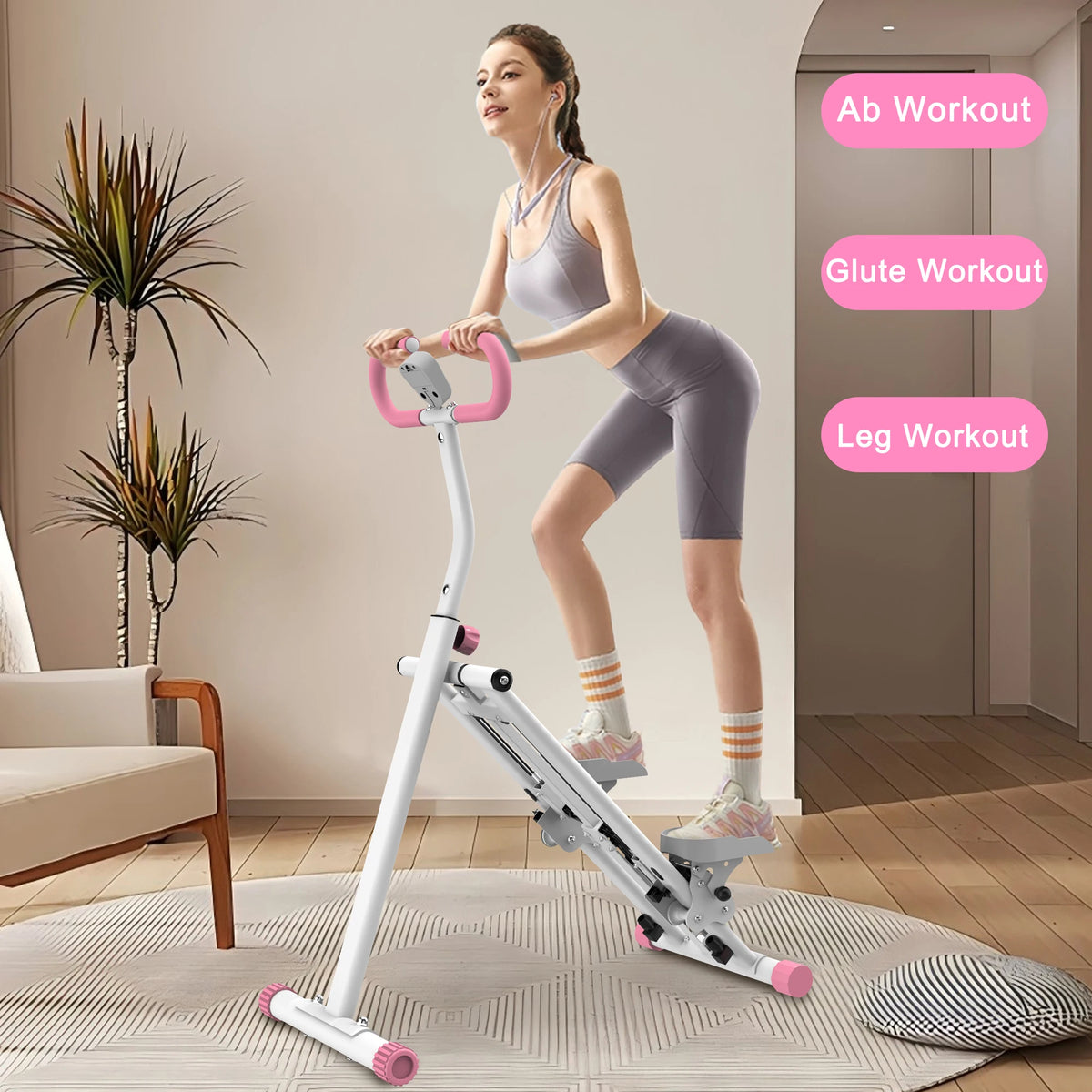 Vertical Climber Machine Adjustable Resistance Full Body Home Workout