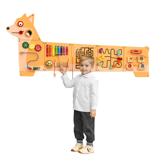 SucceBuy Puppy Kids Wall Busy Panel 12 Activity Board