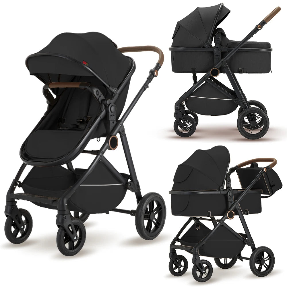 B.Childhood 2 In 1 Foldable Baby Stroller Adjustable Canopy