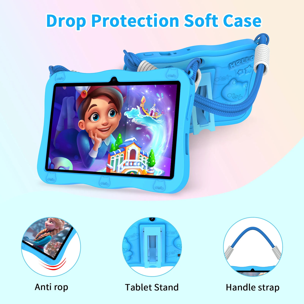 Pritom Kids Tablet With Dual Camera And Advanced Parental Controls