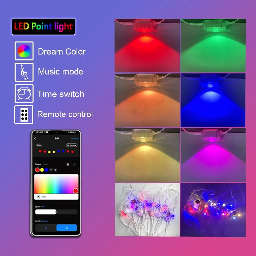 MIMIRGB Permanent Outdoor LED Eaves Lights With Smart App Control