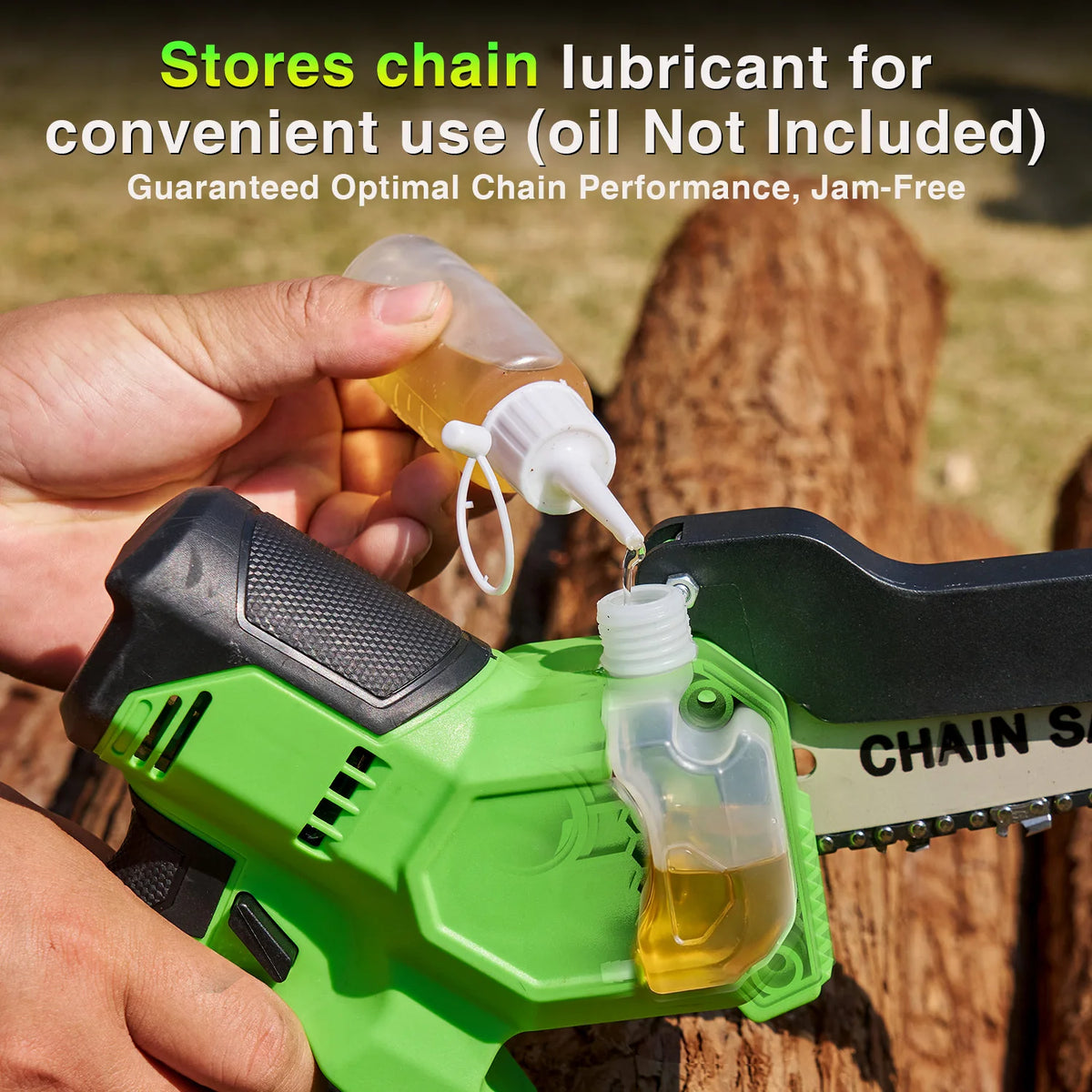 TaskStar Brushless Cordless Chainsaw For Wood Cutting With Dual Batteries