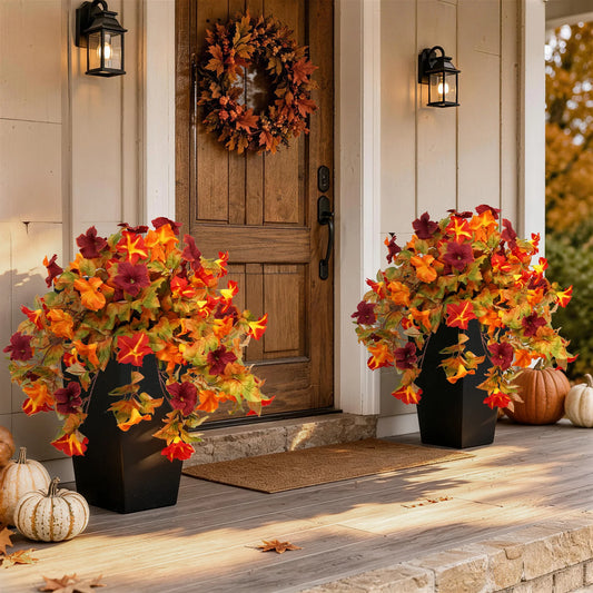Olitree Artificial Fall Hanging Flowers For Outdoor Home Decor