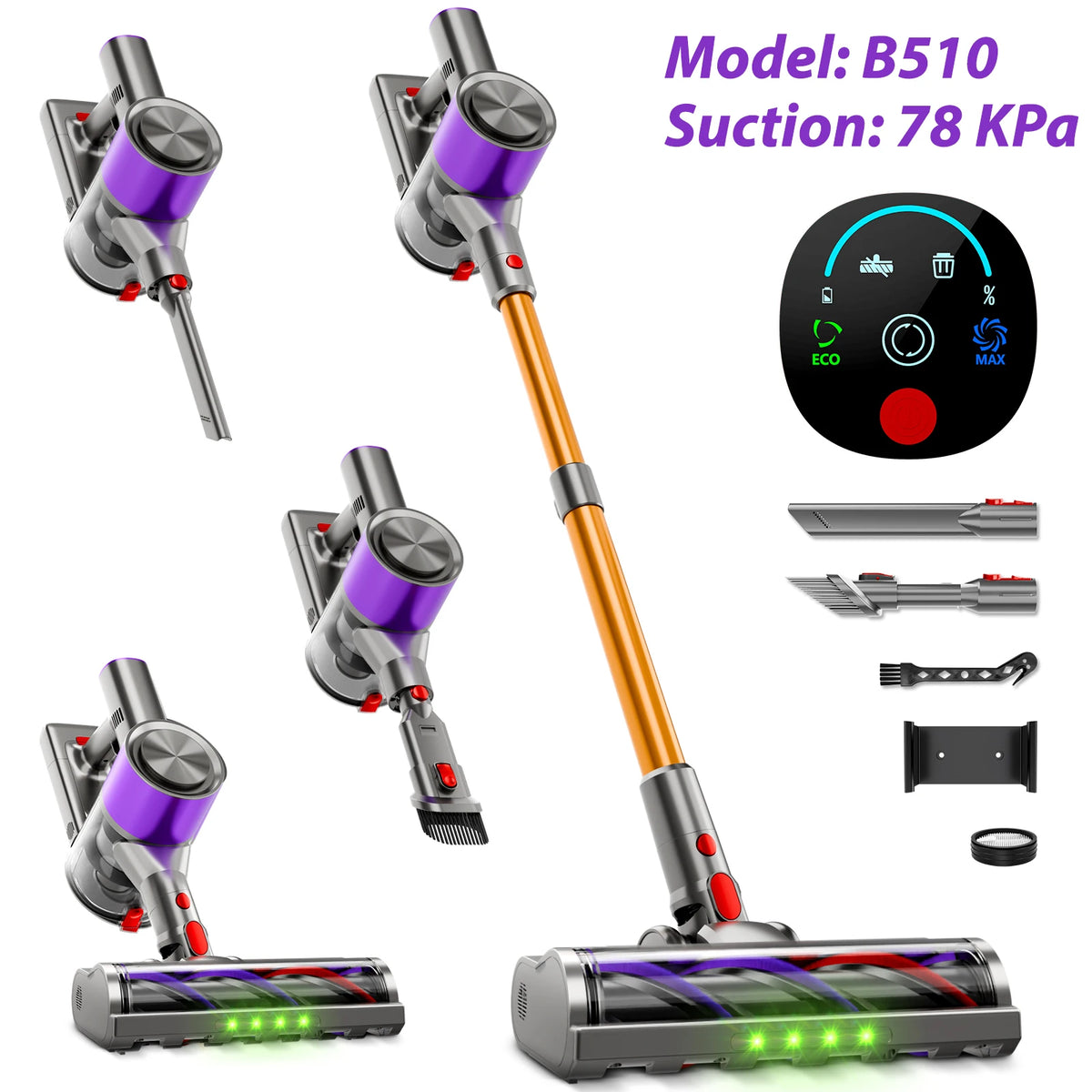 Honki Powerful Cordless Vacuum Cleaner With Led Display